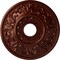 Ekena Millwork Valletta Ceiling Medallion (Fits Canopies up to 3 1/2"), 18"OD x 3 1/2"ID x 1"P, Antique Copper CM18VLACS - alternate 1